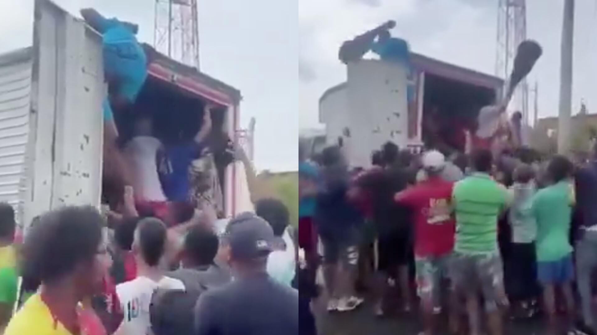 Saquean camión con guitarras en Tasajera