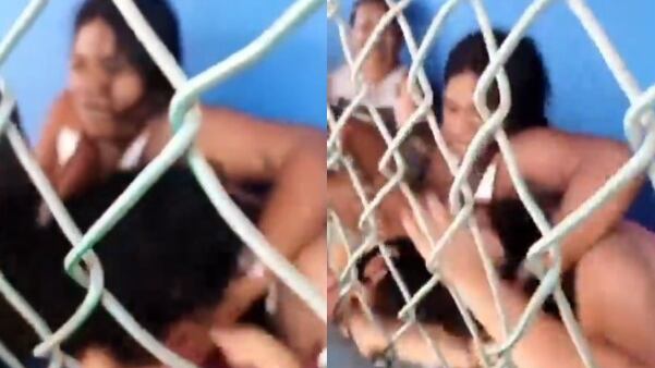 Riña entre mujeres por un hombre en cárcel de Barranquilla.