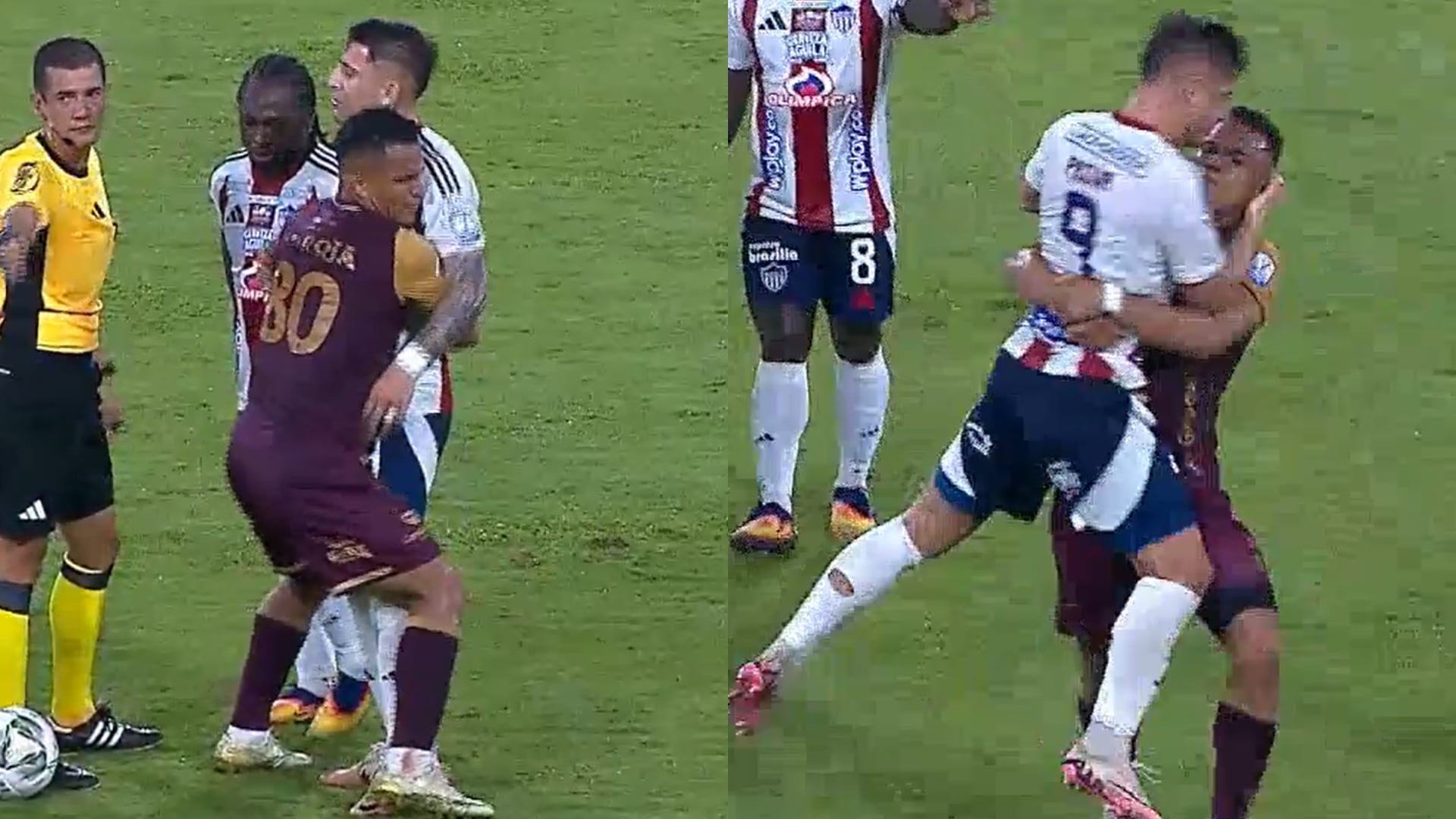 Expulsión a Guillermo Paiva - Fotos: Redes sociales de Win Sports tomadas el 16 de diciembre del 2025