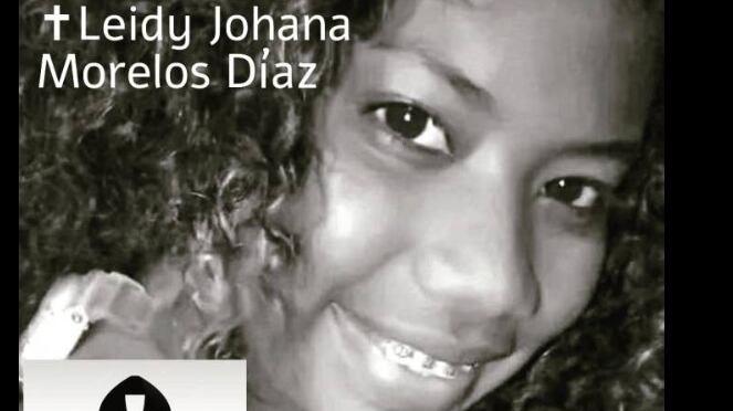 La joven Leidy Johana Morelos asesinada en Córdoba.