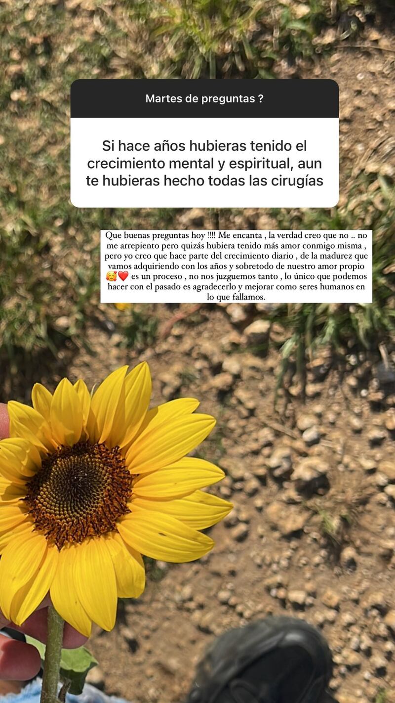 Daniela Ospina reveló si se arrepiente de las cirugías que se ha hecho