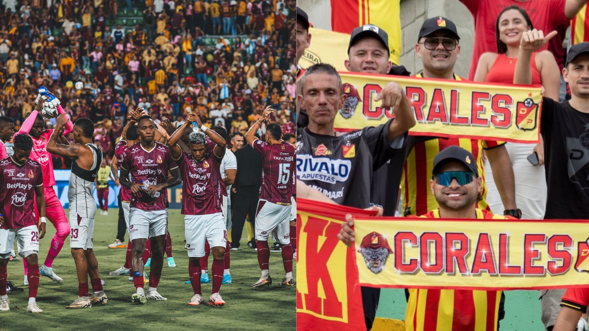 Tolima y Pereira - Fotos: Redes sociales de los equipos