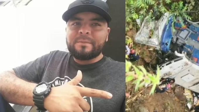 Foto de Jonathan Alexander Taborda Lopera, conductor de bus que falleció en accidente de bus de estudiantes en Antioquia.