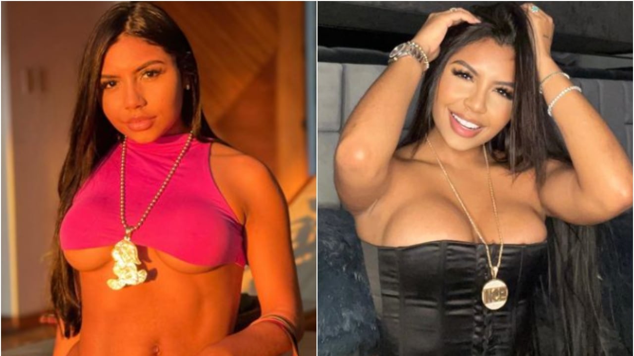 Natalia Curvelo posando para sus redes sociales.