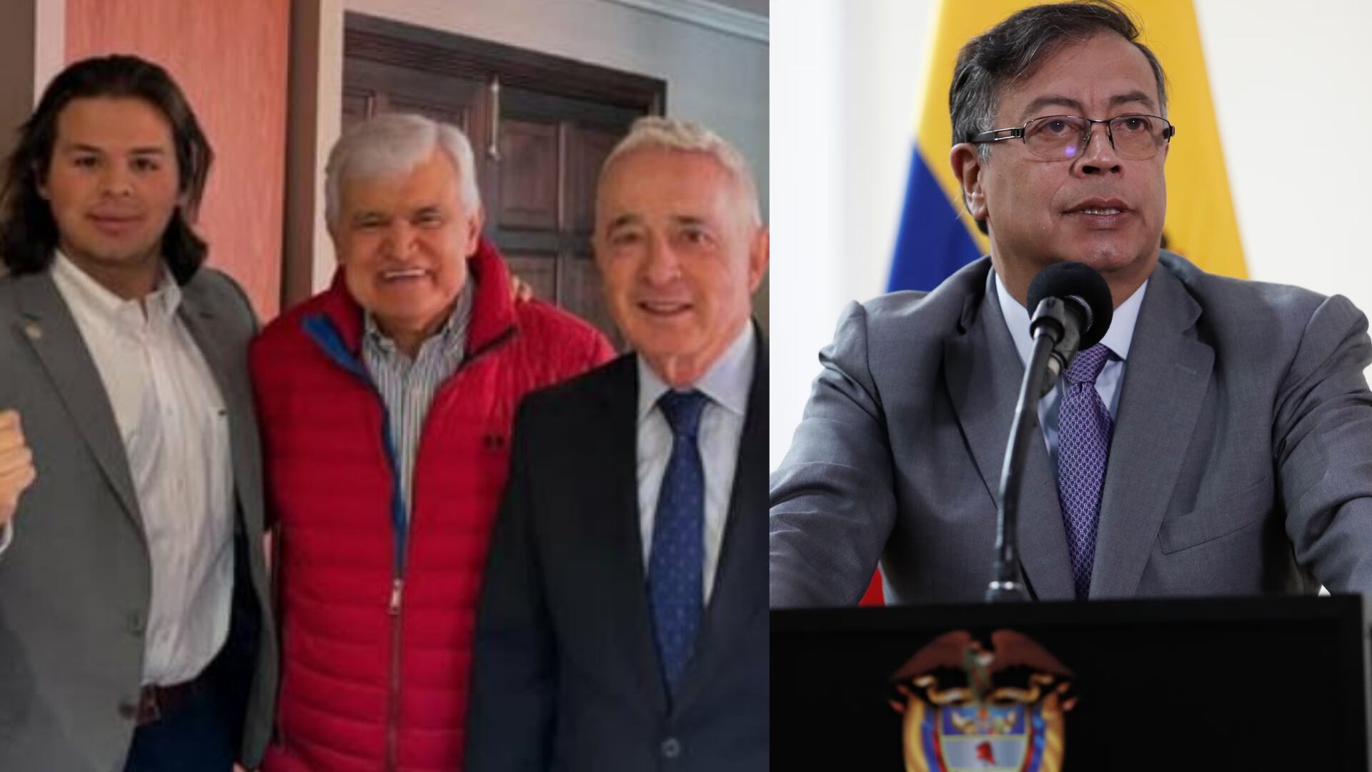 Jorge Barón y Gustavo Petro