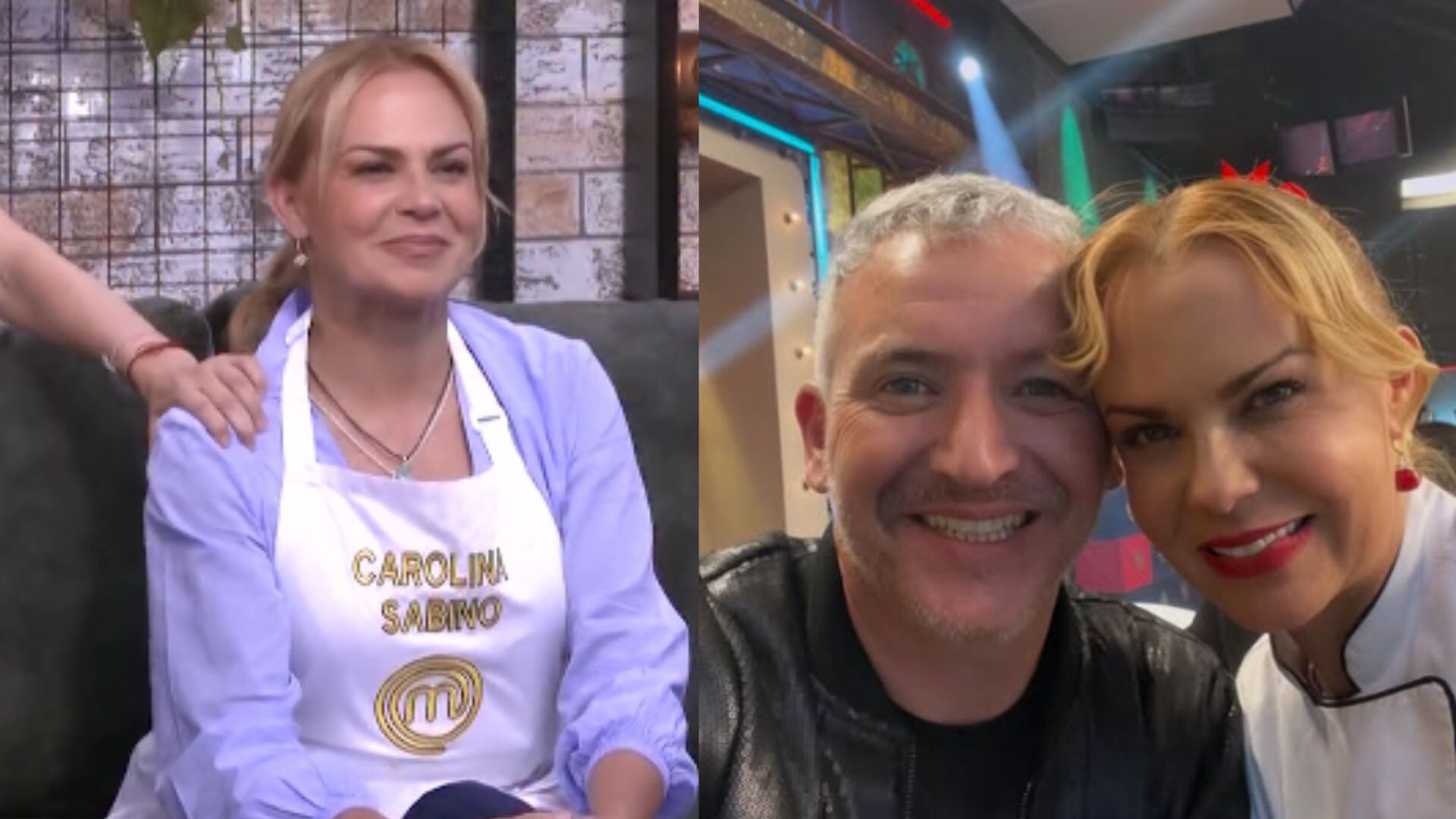 Carolina Sabino y su esposo