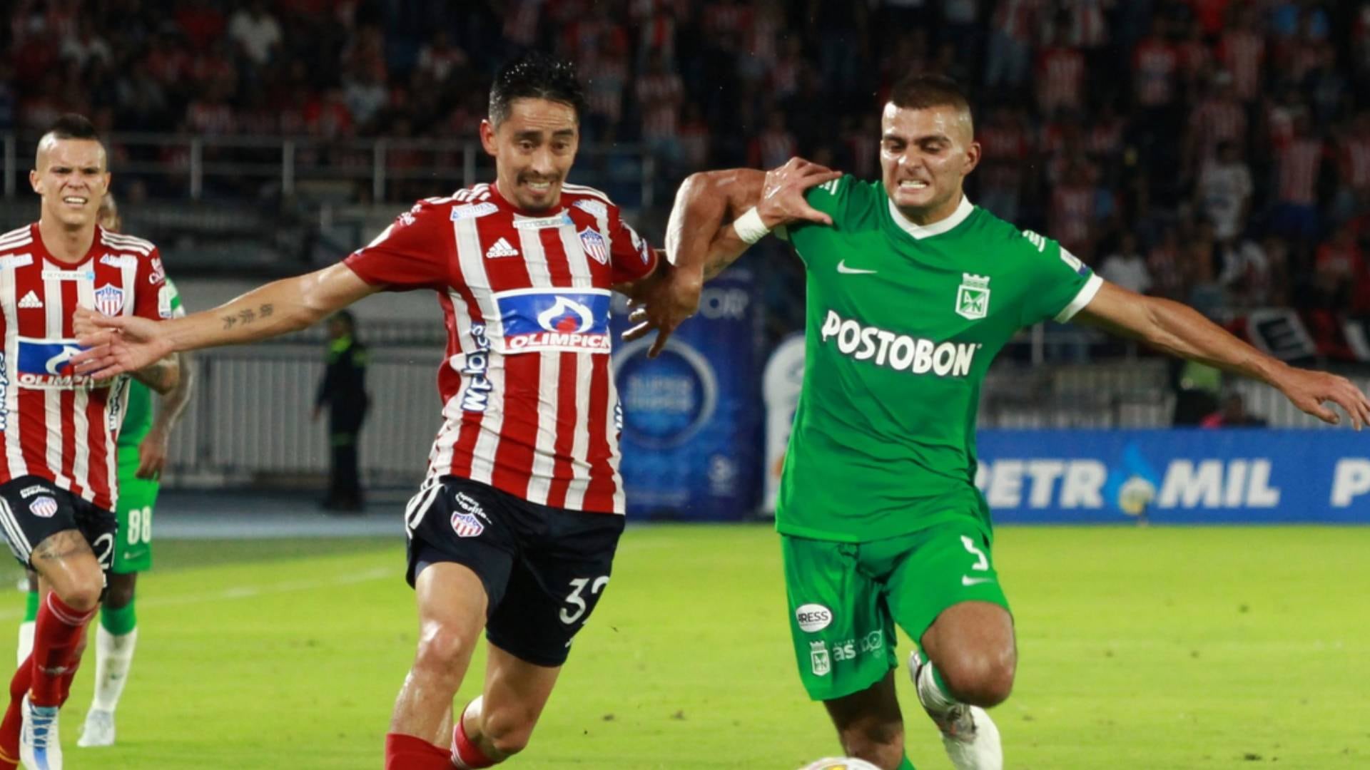 Jugada de penalti que no señalaron a favor de Nacional