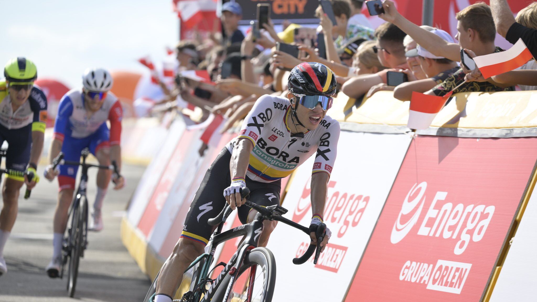 Sergio Higuita ganó la tercera etapa del Tour de Polonia