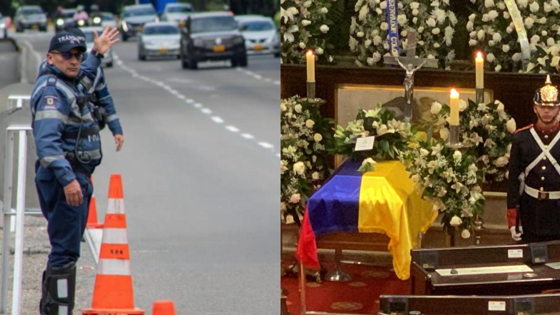 Anuncios de movilidad en Bogotá por actos conmemorativos a Miguel Uribe.