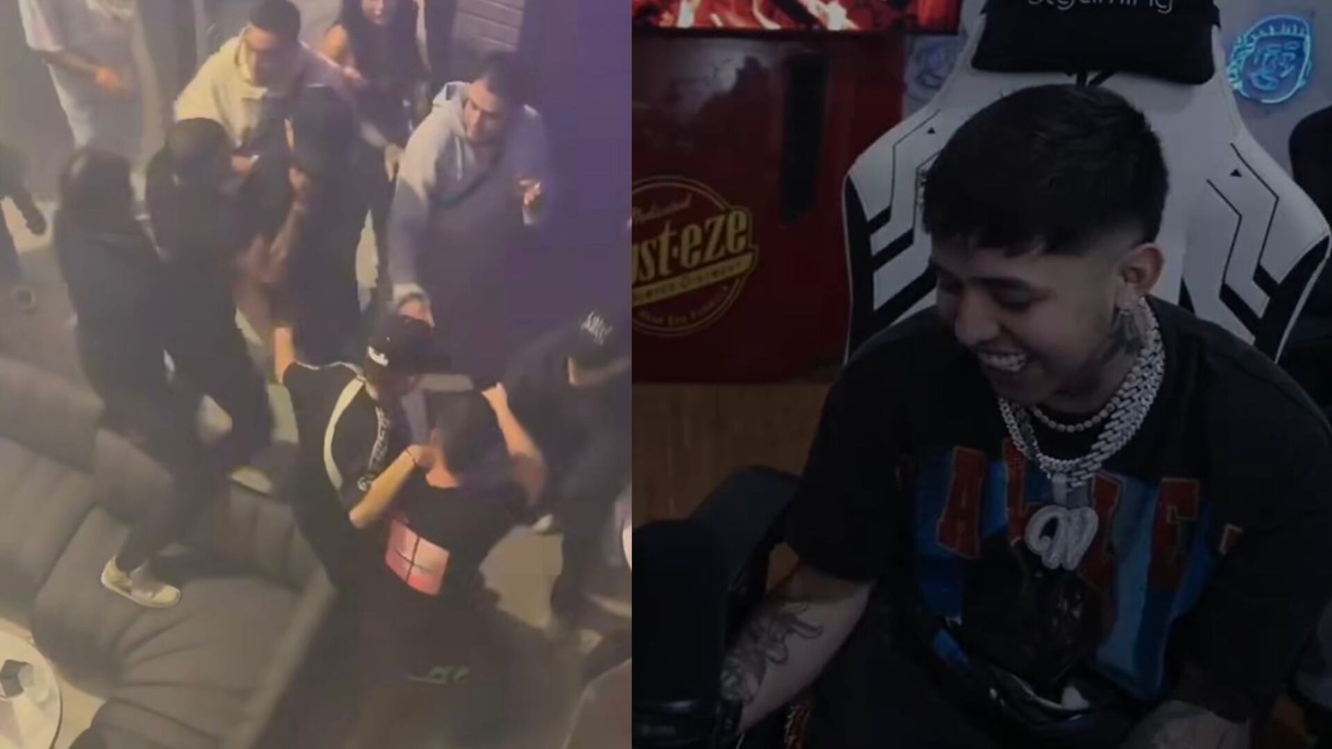 Queda registrada en cámaras la pelea entre dos influencers en una discoteca de Medellín