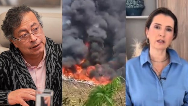 Foto Petro responde a Paloma Valencia tras tragedia en Putumayo y desata fuerte choque político por avión Hércules C-130.