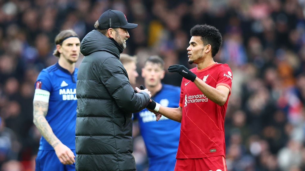 Jürgen Klopp está encantado con el rendimiento y la actitud de Luis Díaz