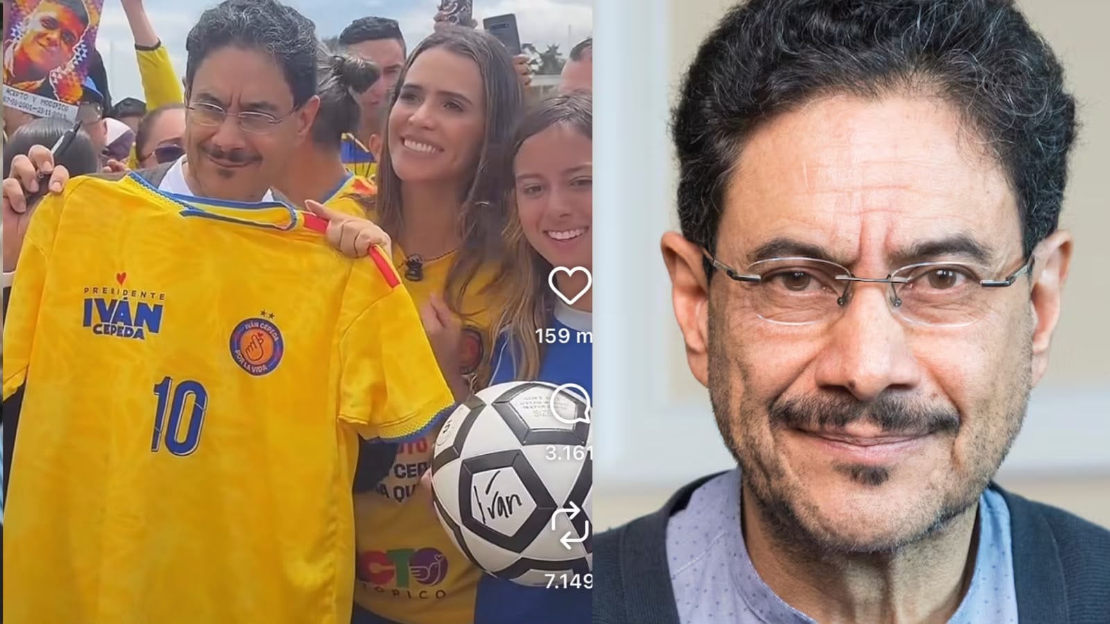 Iván Cepeda y Antonella Petro