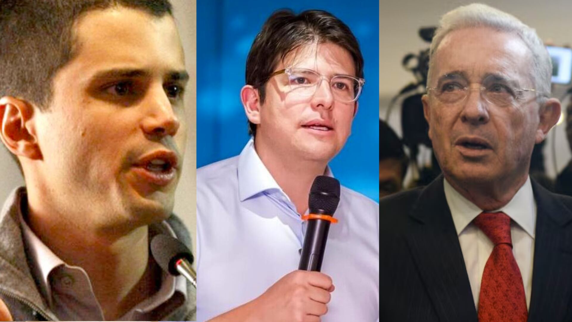 Alvaro Uribe y Miguel Uribe.