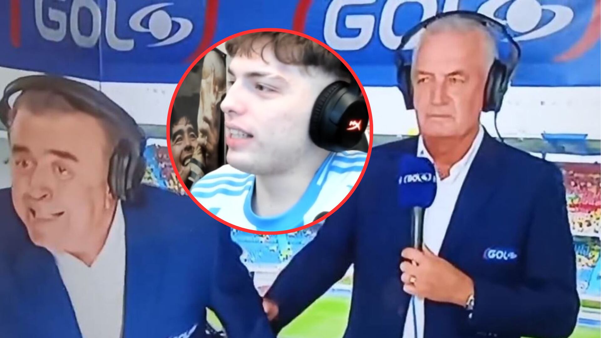 Periodistas del Gol Caracol recibieron ‘palo’ de streamer argentino, por la narración del gol de Colombia