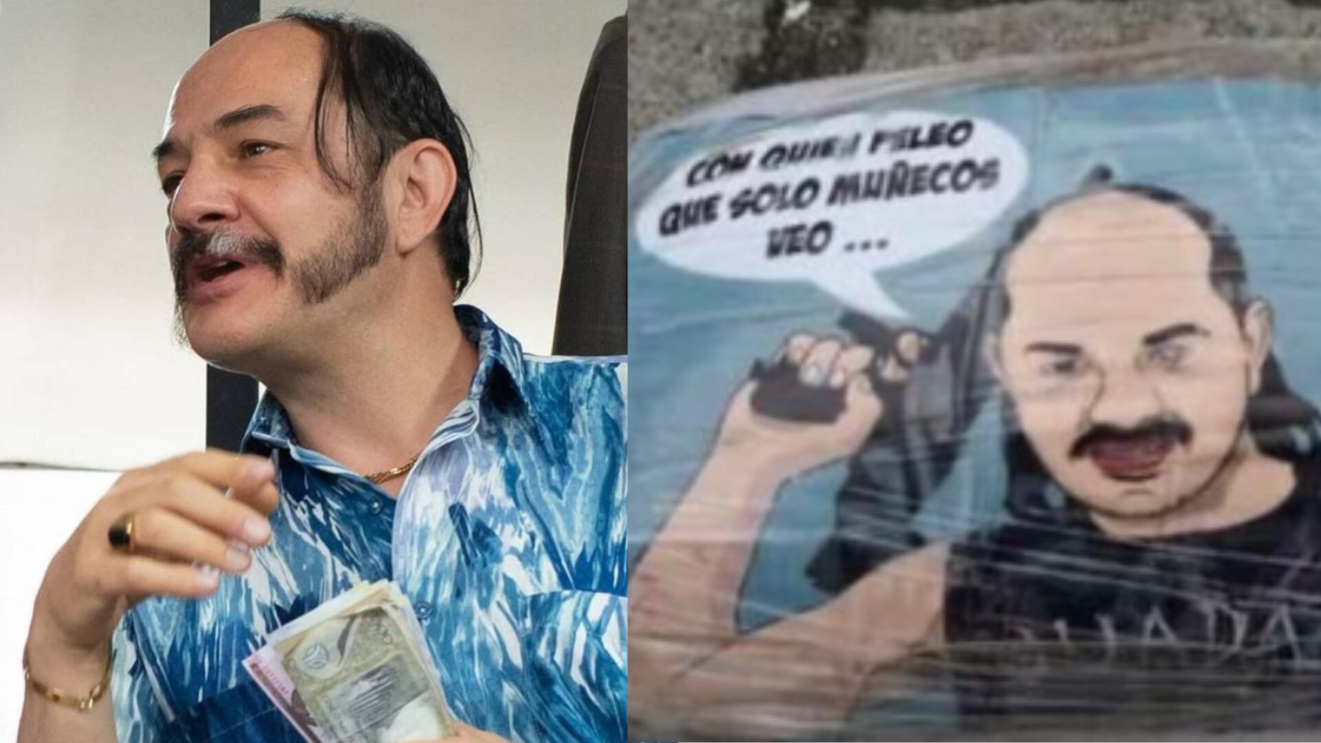 Julián Arango es criticado por compartir fotografía de empaque de cocaína con rostro de Guadaña en Instagram