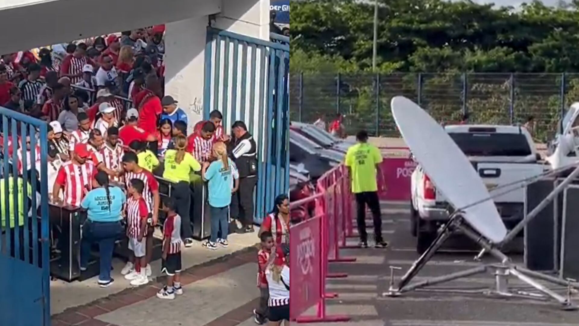 Desmanes hinchas del Junior