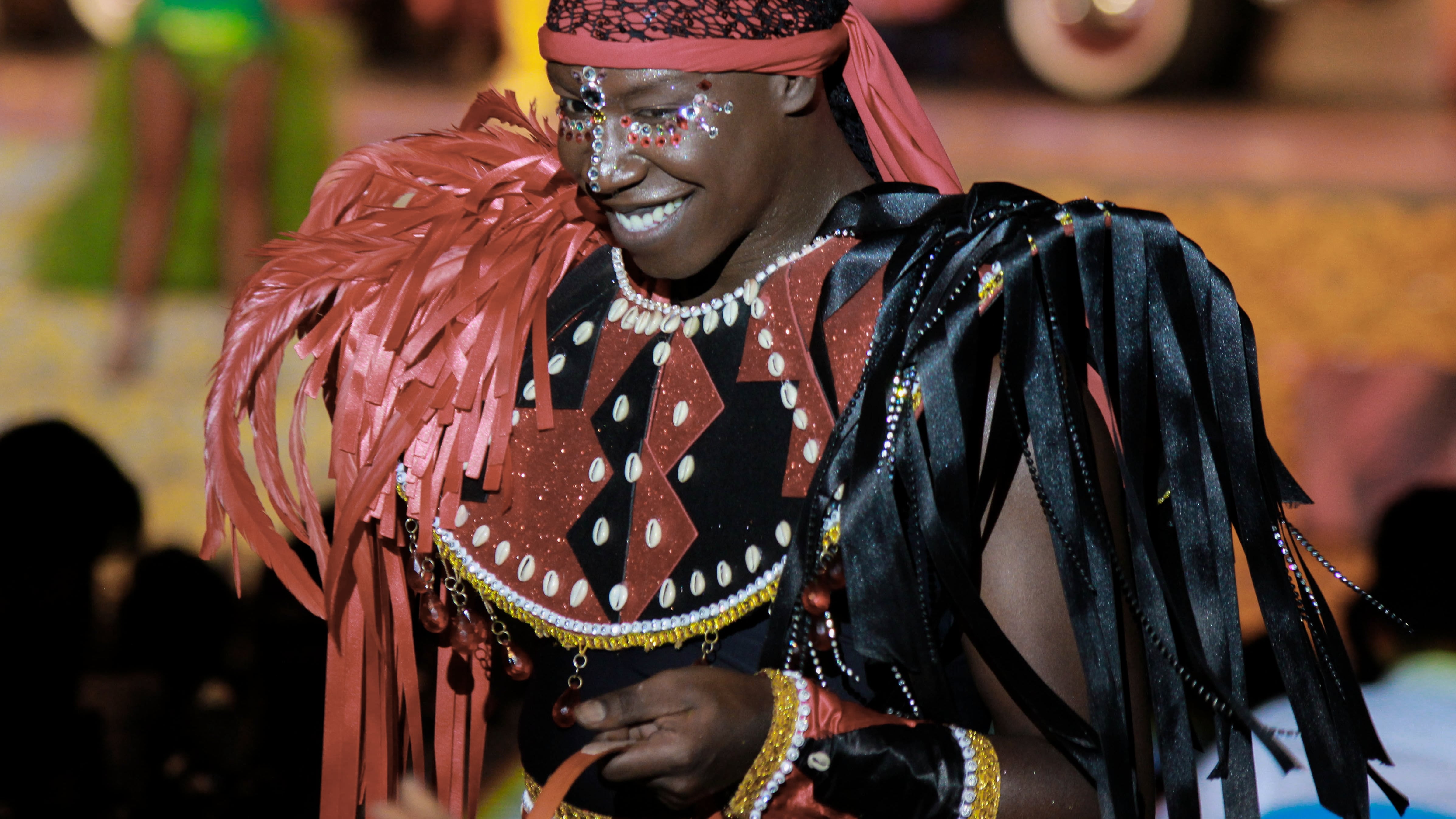 Bailarín colombiano en Carnaval de Río