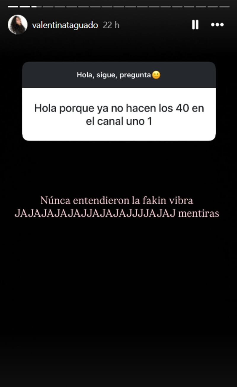 Valentina Taguado rompió el silencio tras decisión de Canal Uno de dejar de transmitir programa de Los40