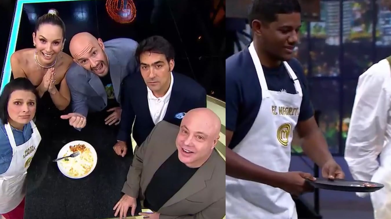 'El Negrito' y Natalia Sanint llegaron al atril de 'MasterChef Colombia' con sus platos vacíos pues creyeron que no los llamarían.