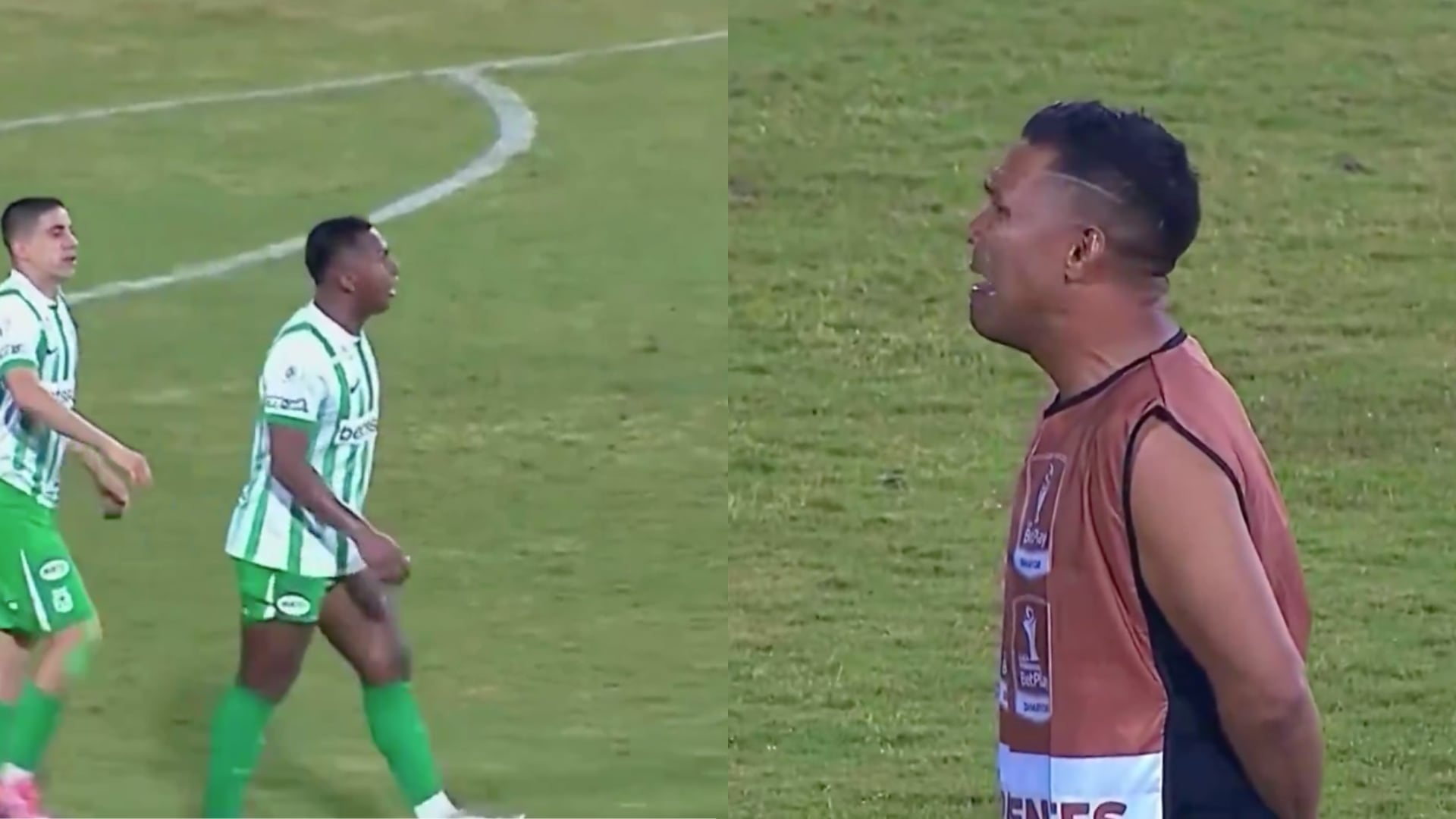 Alfredo Morelos y Teófilo Gutiérrez - Fotos: Capturas de pantalla de la transmisión oficial de Win Sports tomadas el 27 de noviembre del 2025