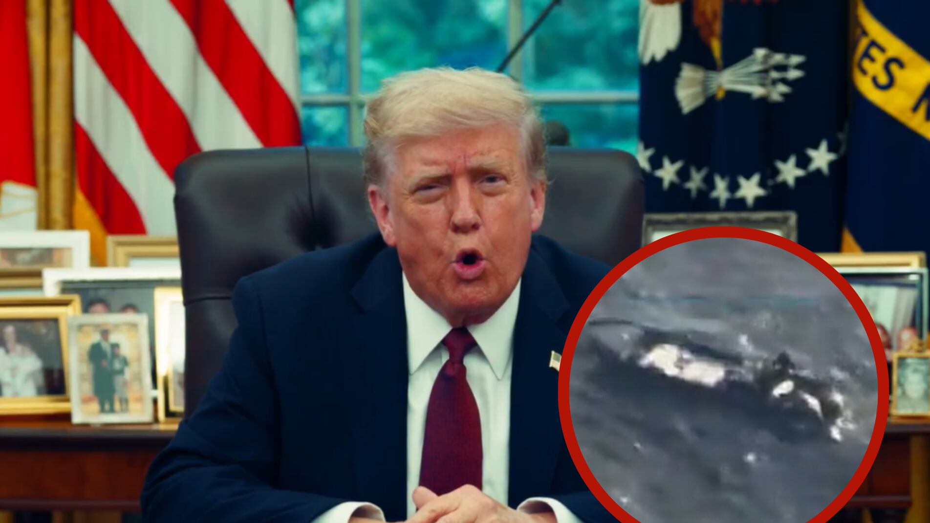 Donald Trump habló de un nuevo ataque a un buque terrorista