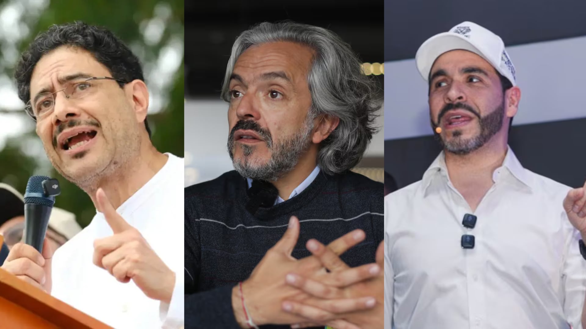 Iván Cepeda, Juan Daniel Oviedo y Abelardo De La Espriella.