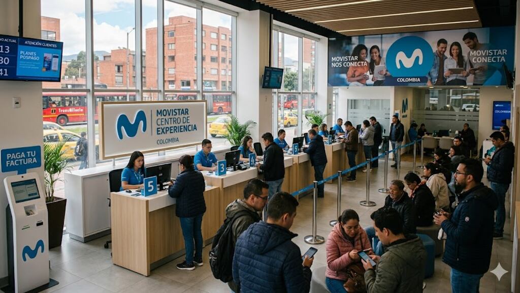 Oficina de Movistar en Colombia.