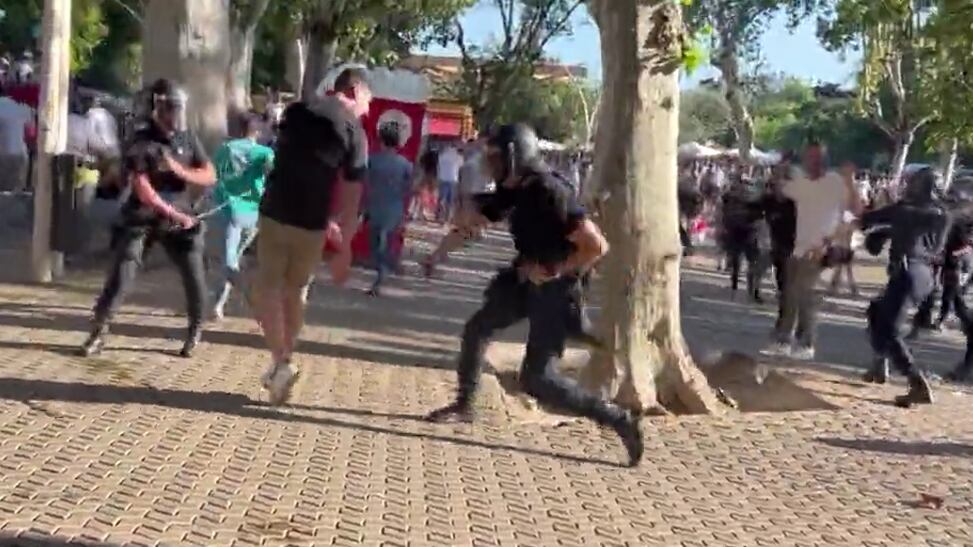 Disturbios entre hinchas de Real Madrid y Osasuna