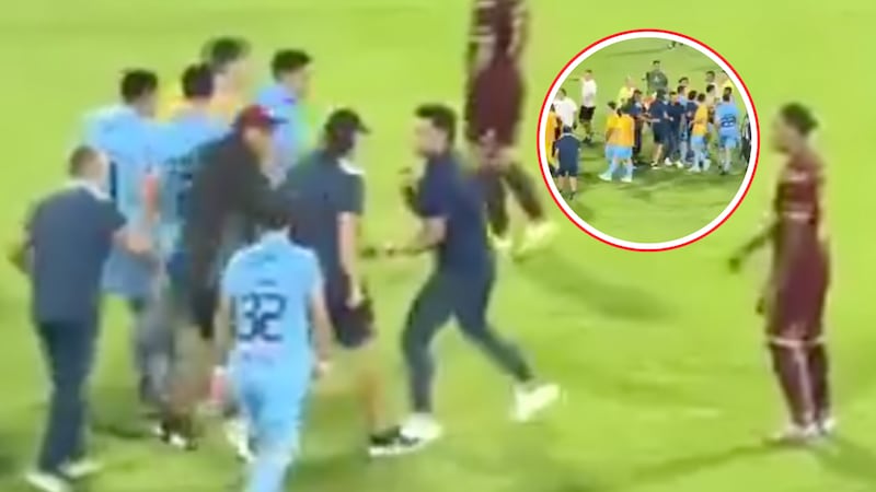 Puño al estómago de Lucas González desató la batalla campal, pero el DT ‘se paró duro’