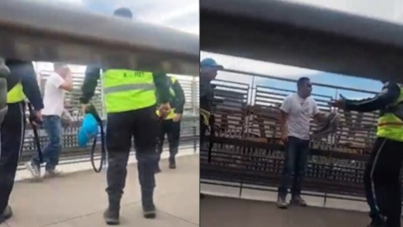 Un ‘colado’ atacó con tijeras a dos guardias de seguridad en TransMilenio