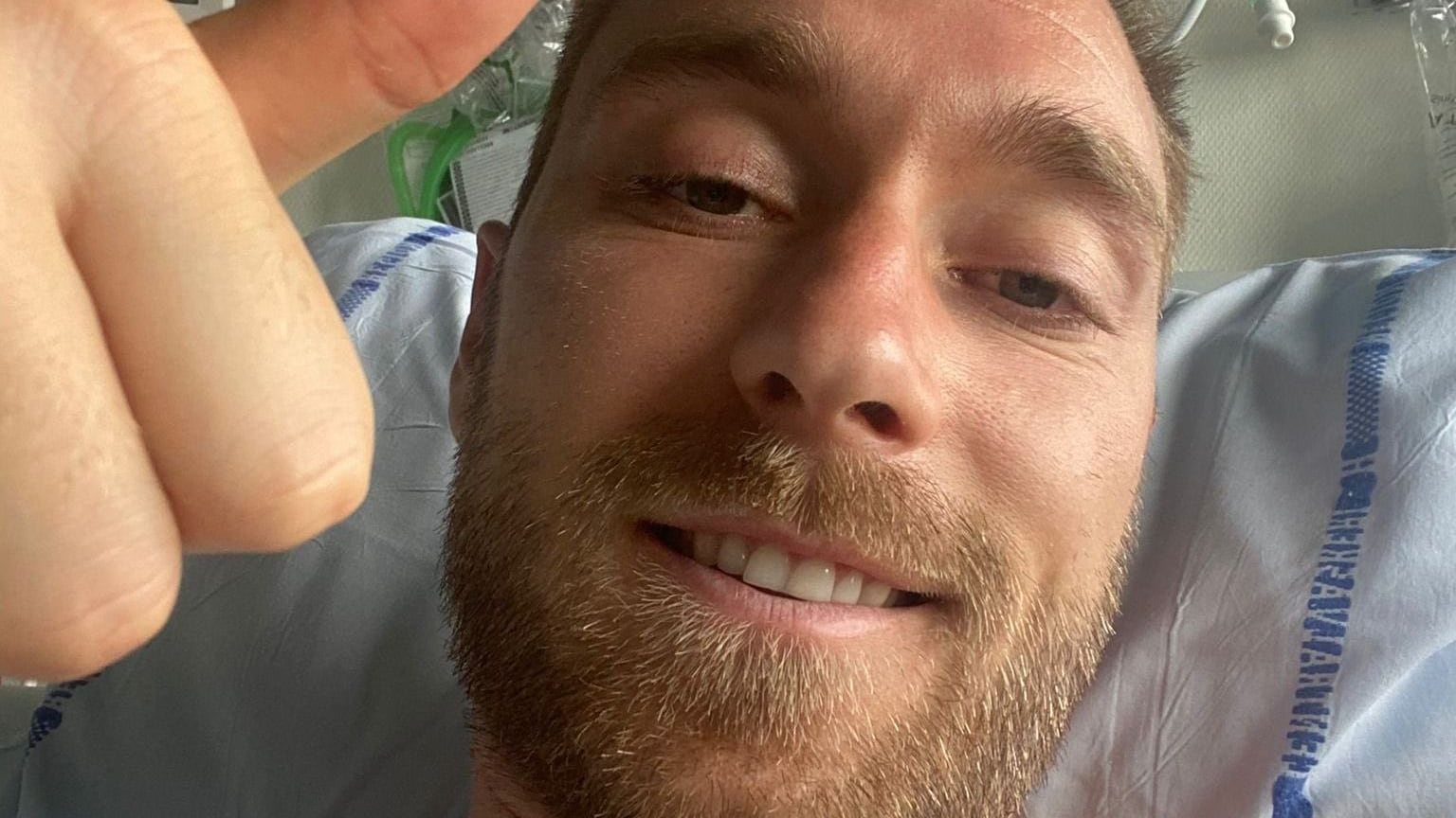 Eriksen envió mensaje desde el hospital, luego de su colapso en pleno partido