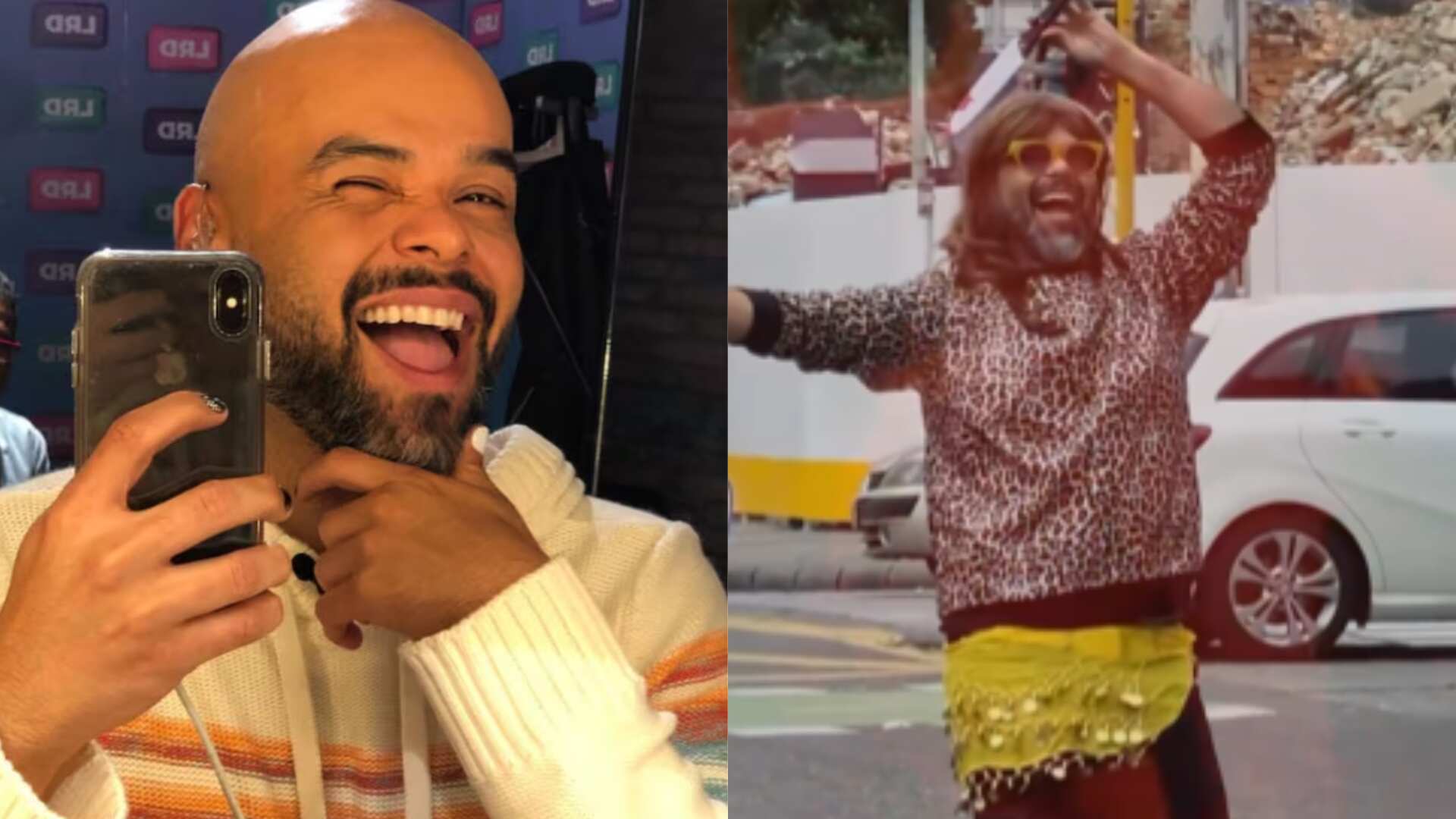 Carlos Vargas salió a las calles a bailar en un semaforo