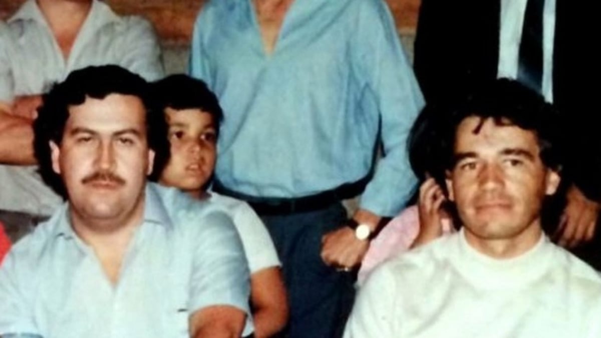 Foto de Carlos Lehder junto a Pablo Escobar.