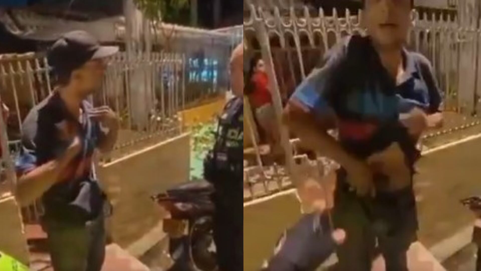 procedimiento grabado de la Policía Nacional