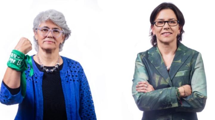 Cristina Villarreal y Ana Cristina González Vélez autoras del libro "Conversaciones fuera de la catedral".