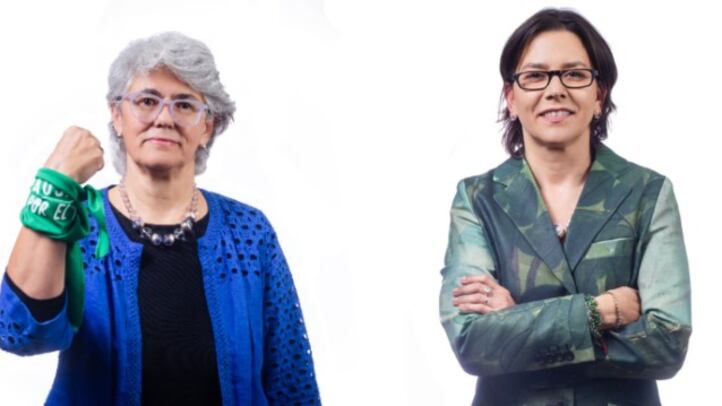 Cristina Villarreal y Ana Cristina González Vélez autoras del libro "Conversaciones fuera de la catedral".