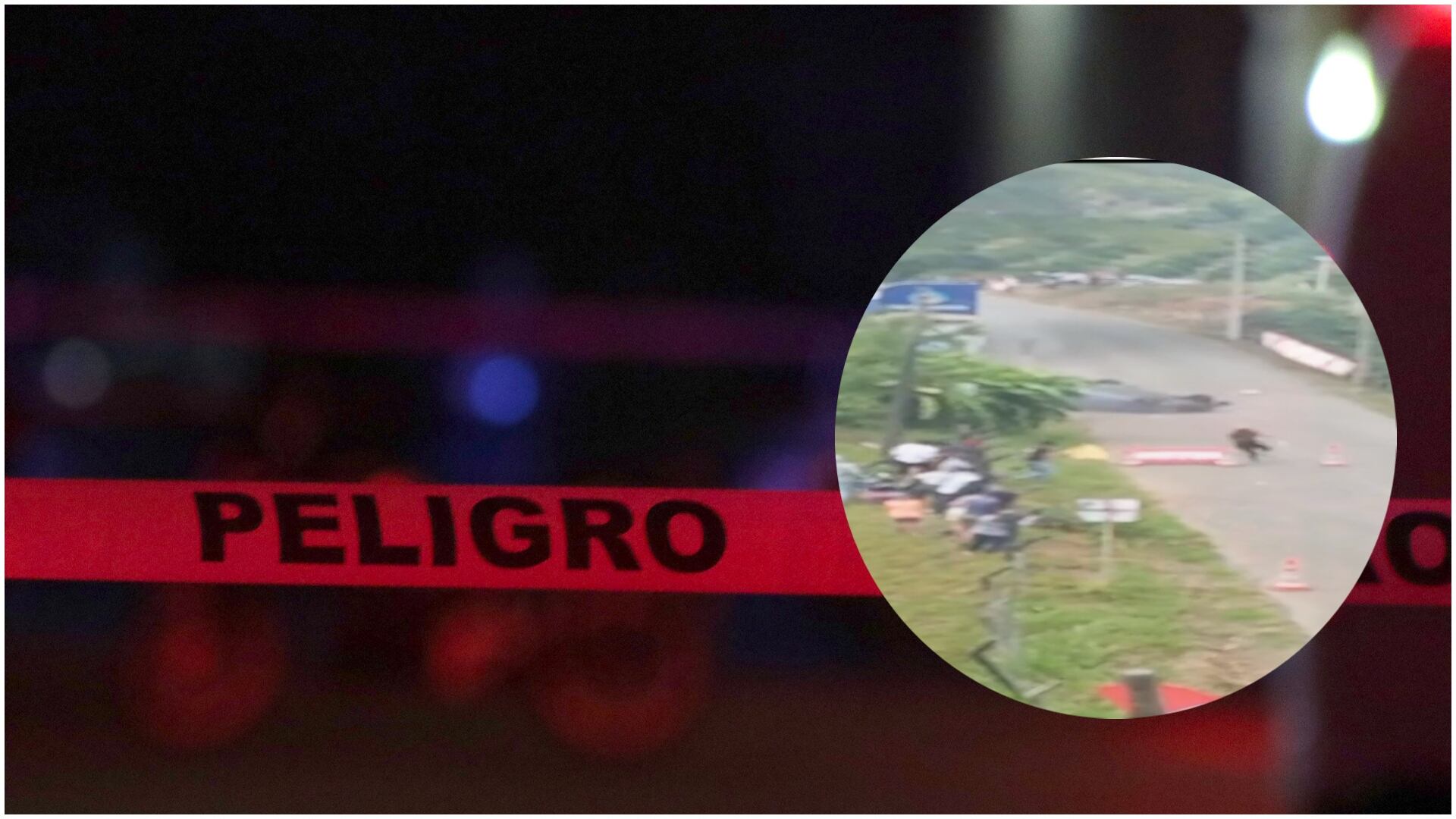 La imagen muestra el momento en el que el carro se estrella contra una casa