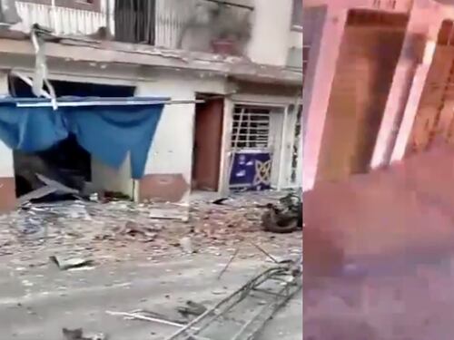 Video: revelan el momento exacto cuando la moto bomba estalla en el hotel de Jamundí