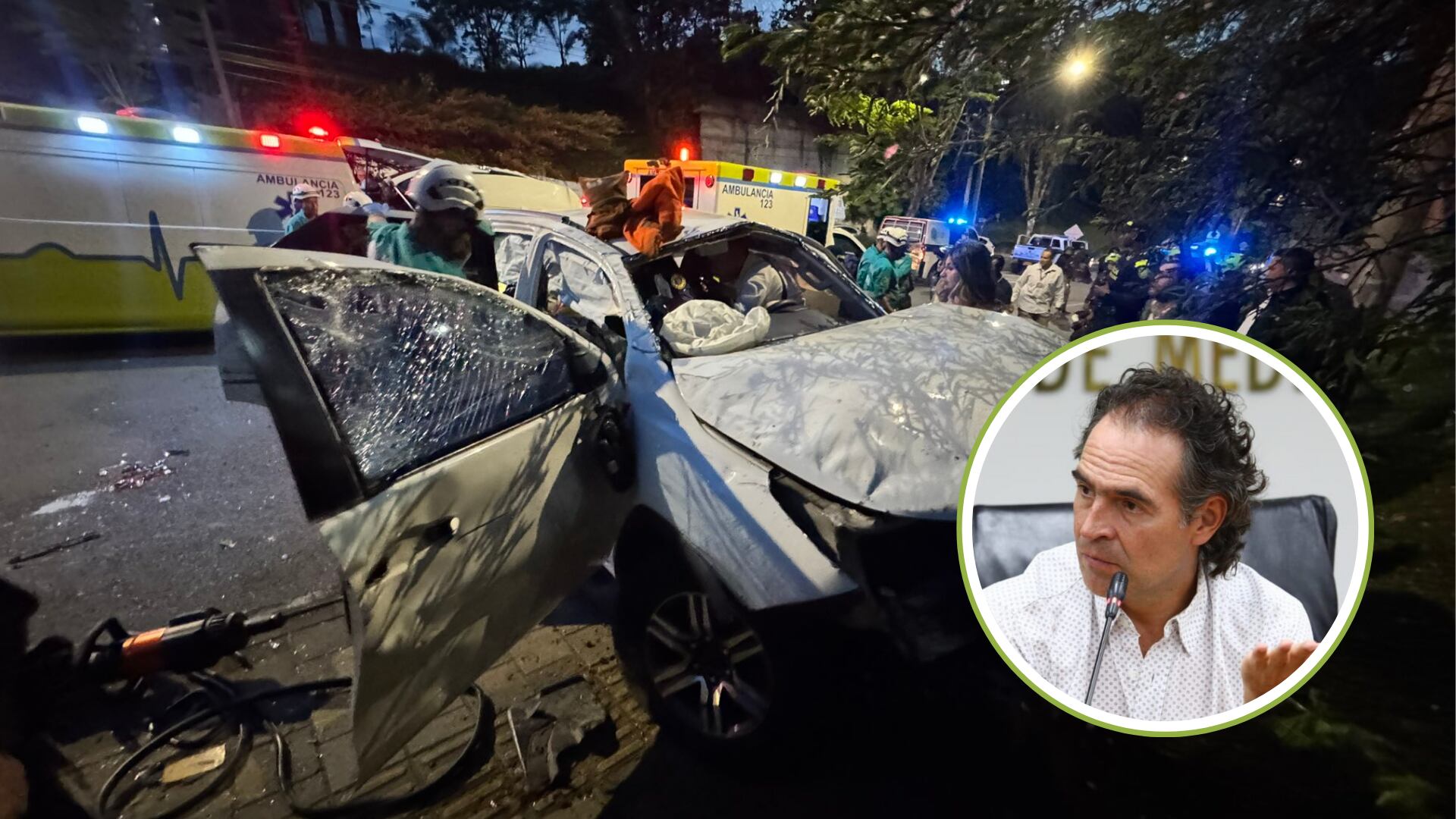 Fico Gutiérrez reveló la causa del grave accidente que sufrió un precandidato en Medellín