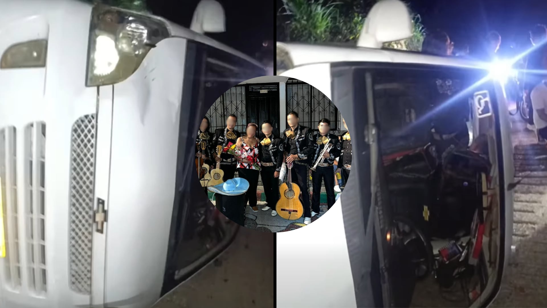 Accidente de mariachis en Armenia.