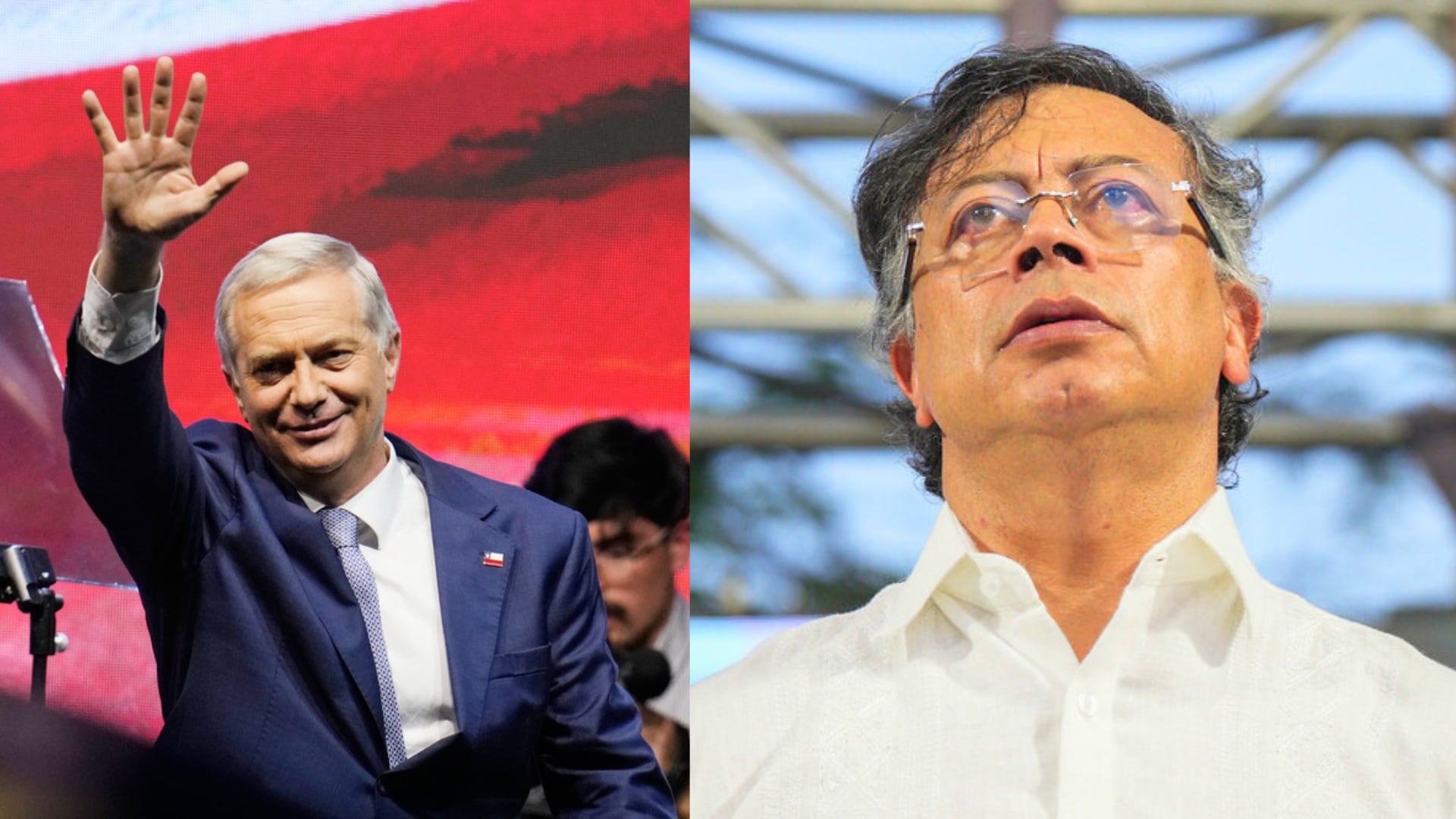 José Antonio Kast y Gustavo Petro