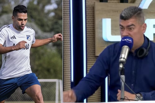 ¿Se pasó? Eduardo Luis imitó a Falcao en vivo y lo trataron de irrespetuoso