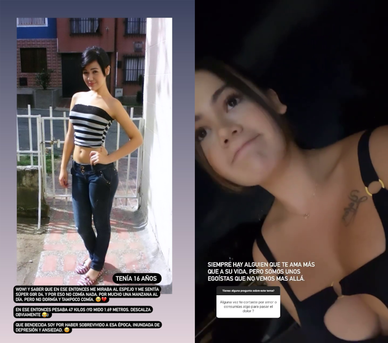 Cintia Cossio habló de su problema durante la adolescencia y cómo la llevó a tomar decisiones difíciles sobre su vida