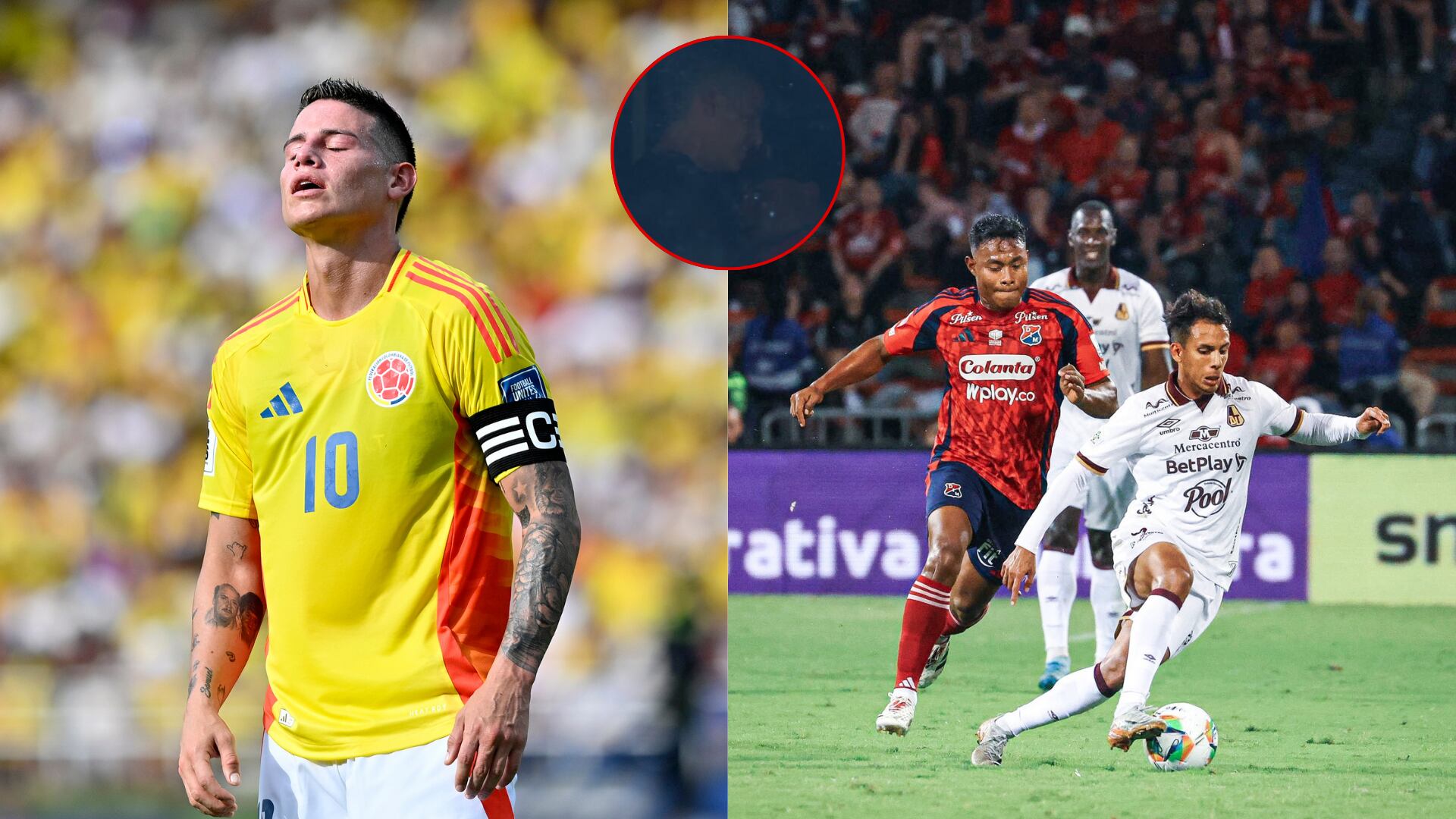 James Rodríguez y Tolima - Fotos: Getty y redes sociales del equipo