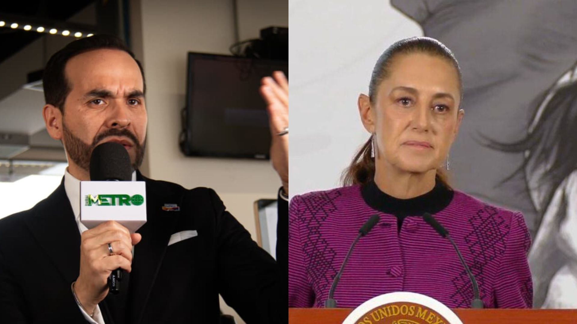 Abelardo de la Espriella y Claudia Sheinbaum