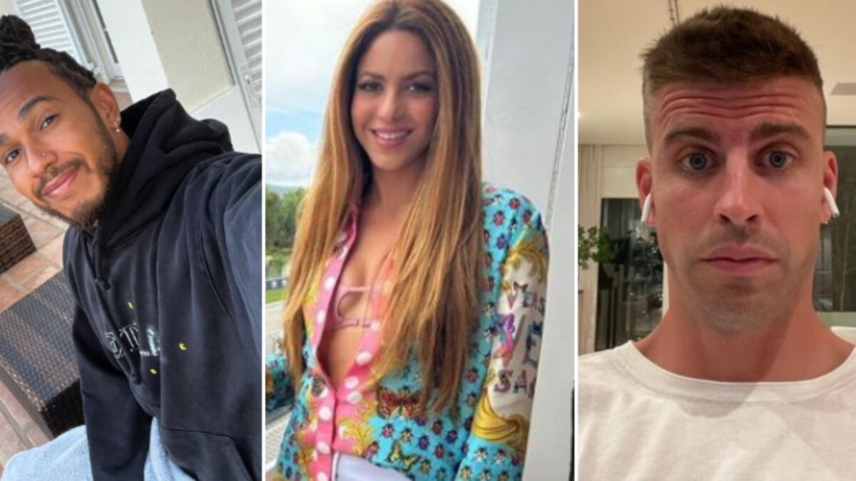 Shakira y Lewis Hamilton