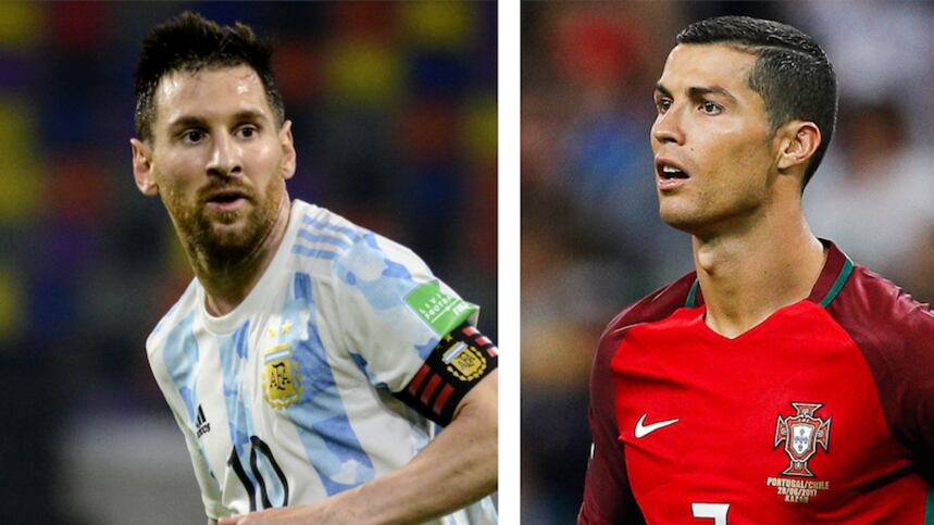 Messi y Cristiano / Photosport