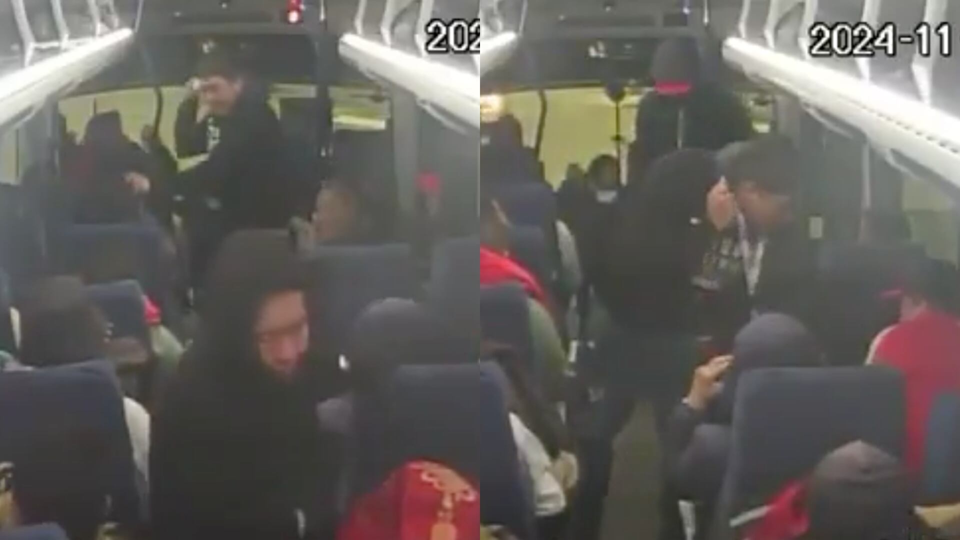 Robo a bus intermunicipal.