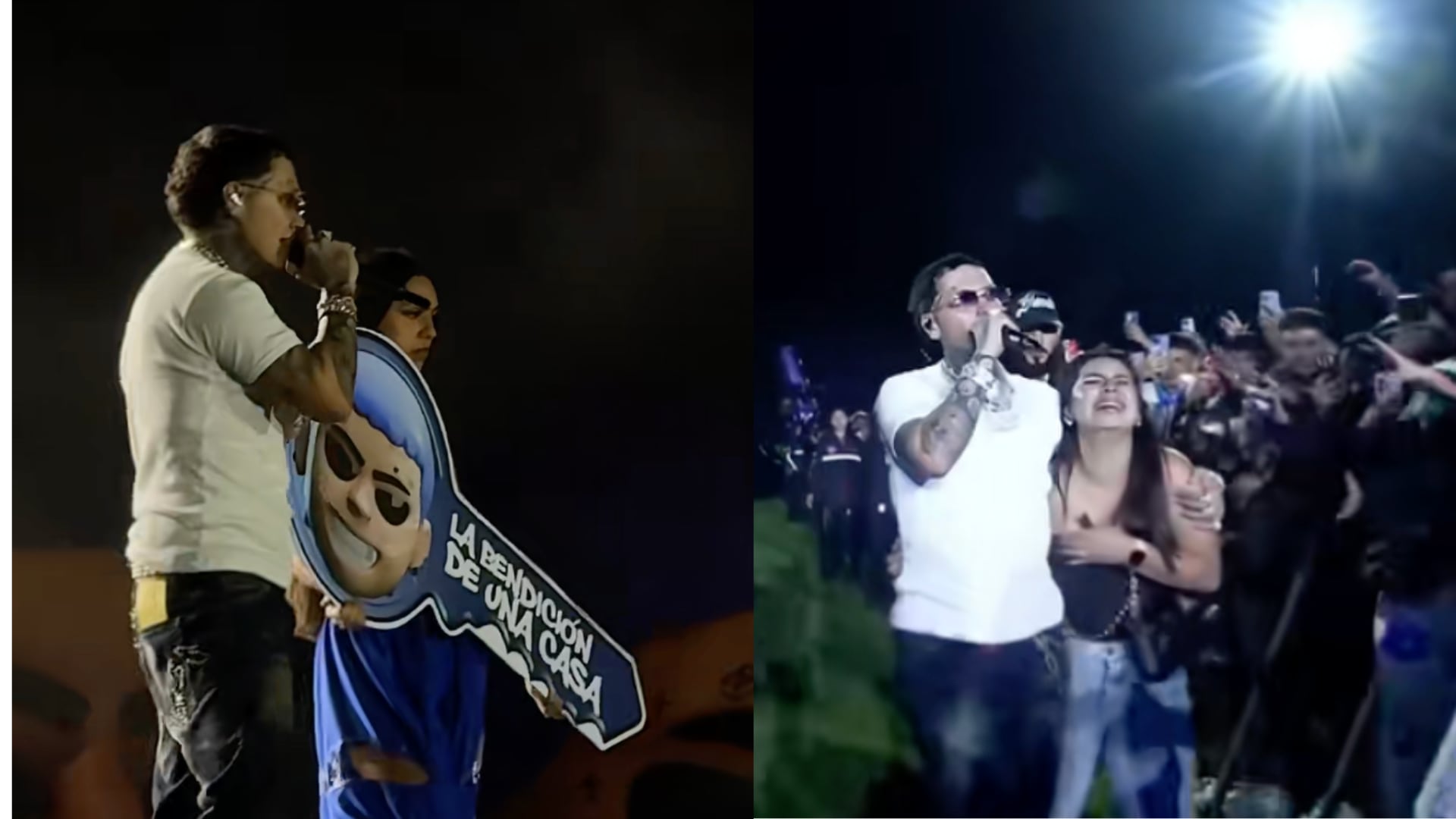 Blessd regaló casa en medio de su concierto en el Vive Claro de Bogotá